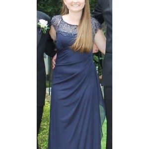 Classic Navy Prom Dress 